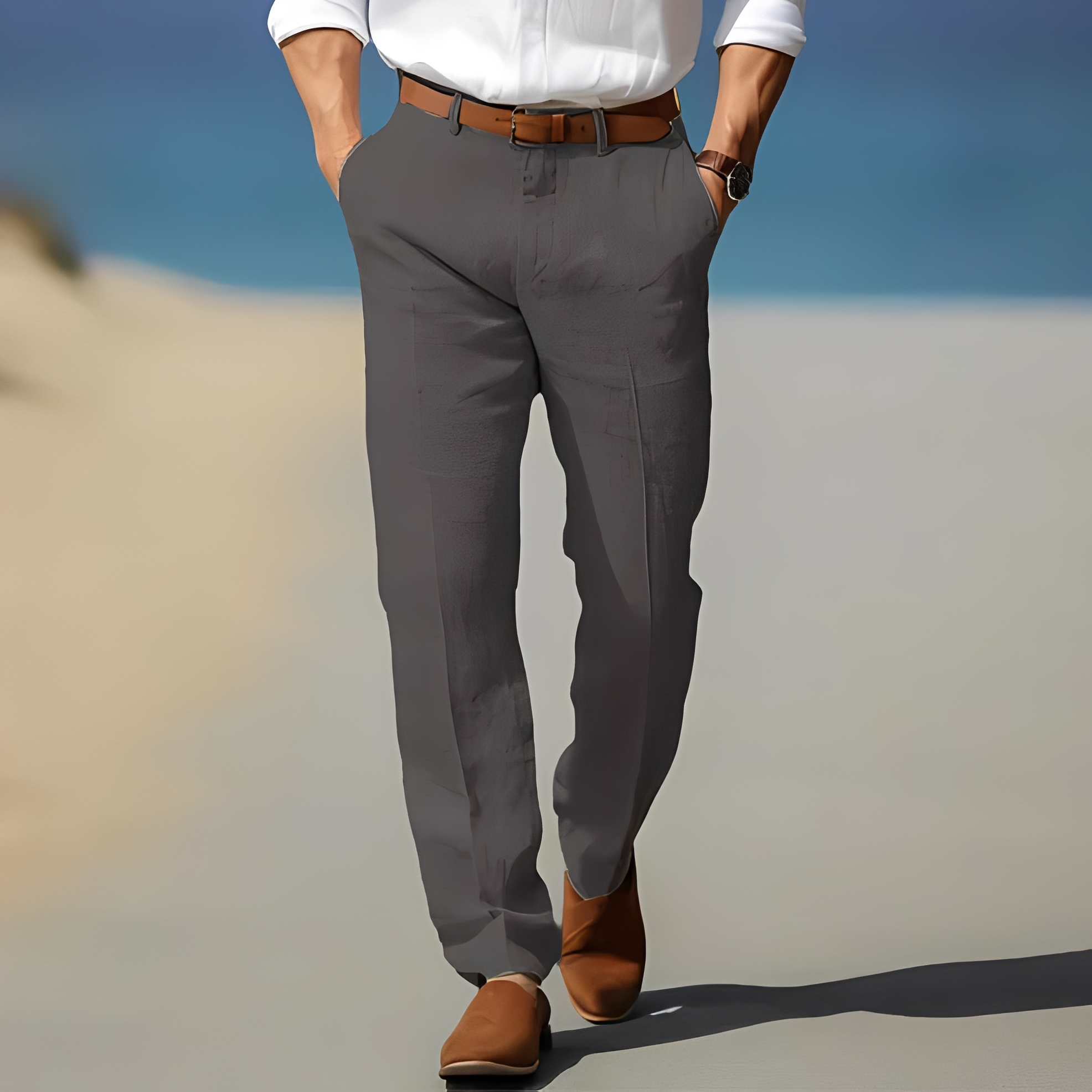 Kyle - Pantalon décontracté à la cheville pour homme