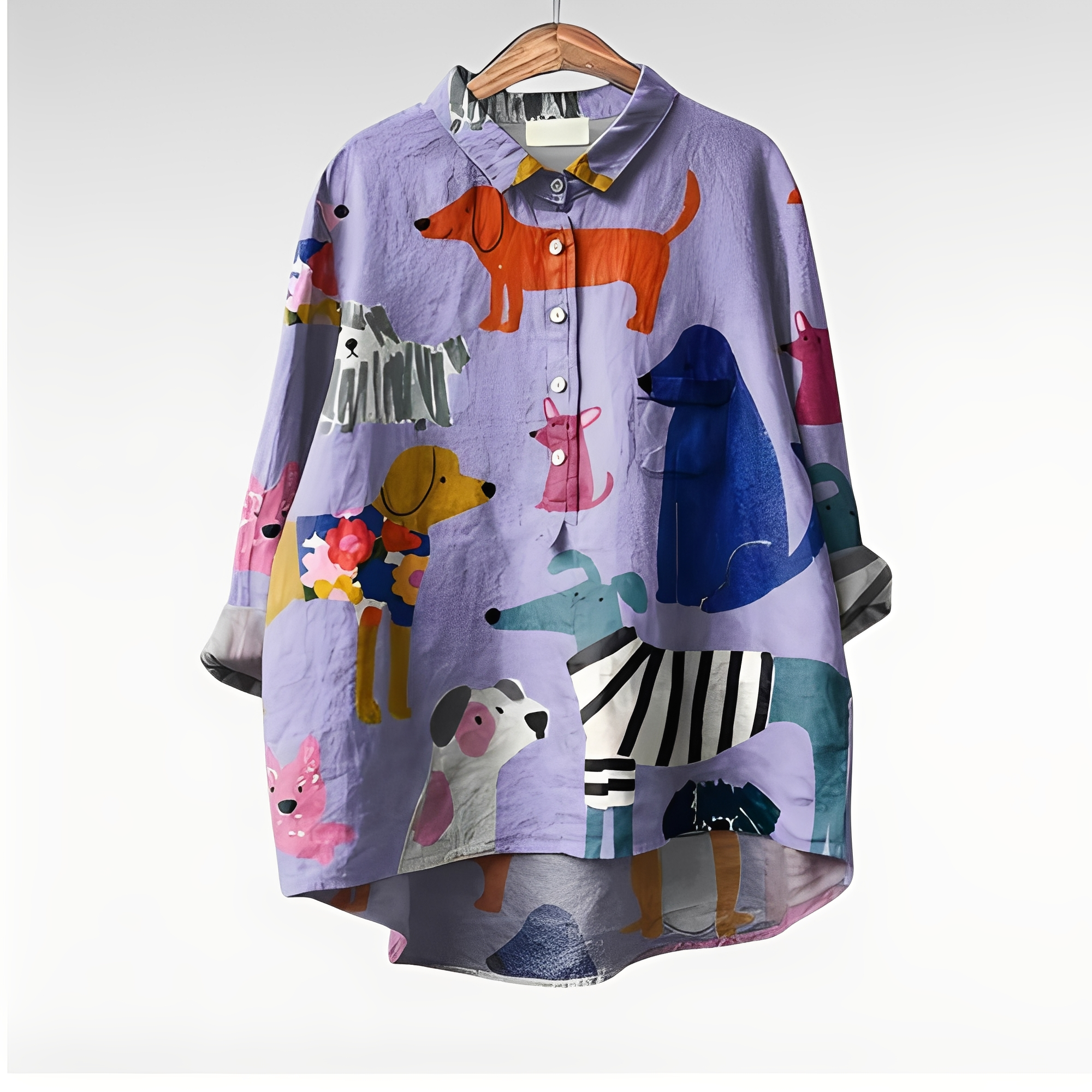 Eyden - Chemise artistique à manches longues pour femmes