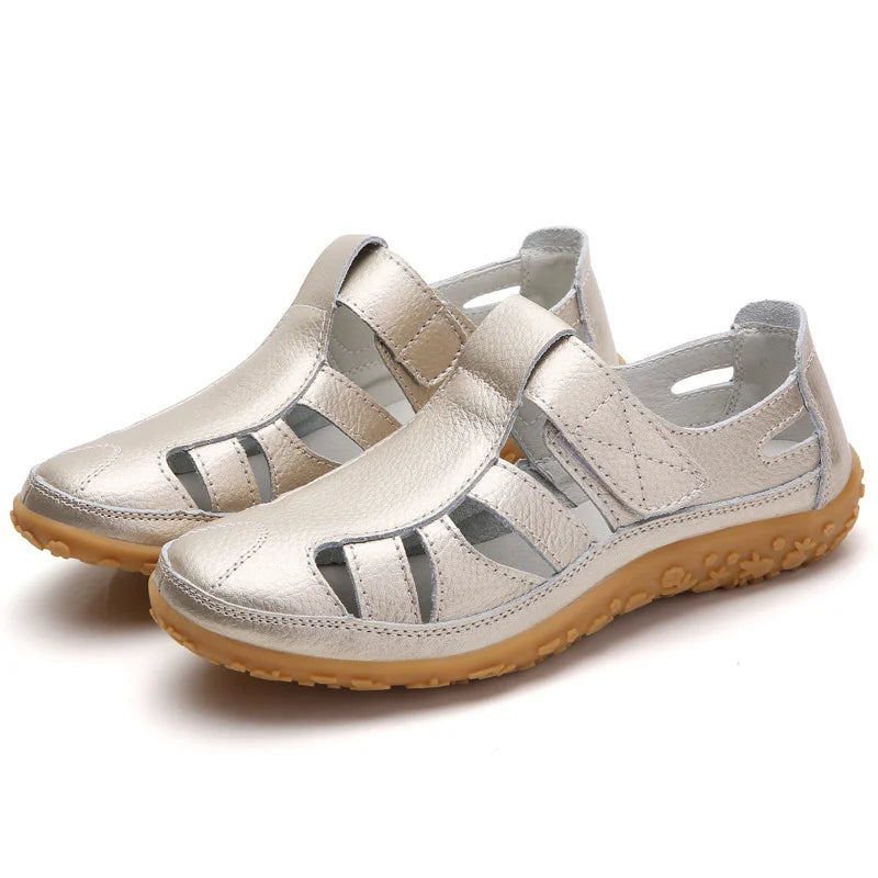 Marshana - Sandales confortables antidérapantes pour femmes, avec soutien orthopédique