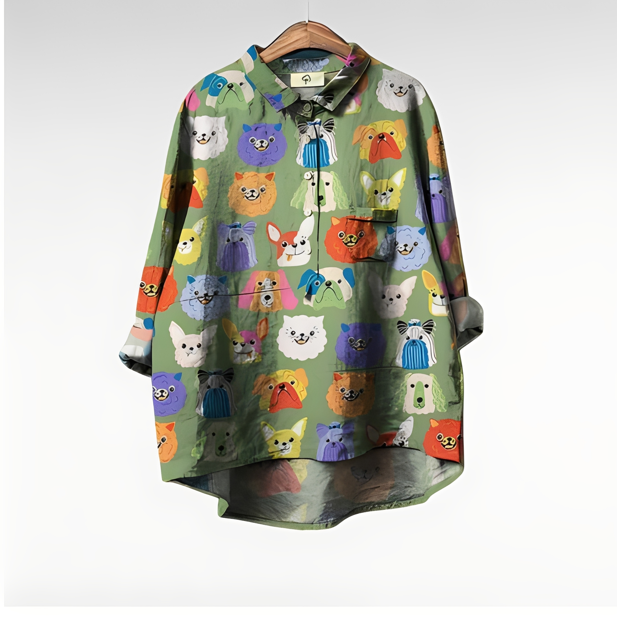 Eyden - Chemise artistique à manches longues pour femmes