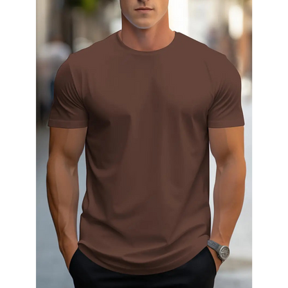 Brian - T-shirt Homme Classique à Manches Courtes