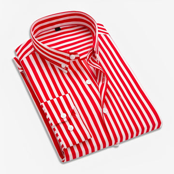 Edward - Chemise à rayures longues manches