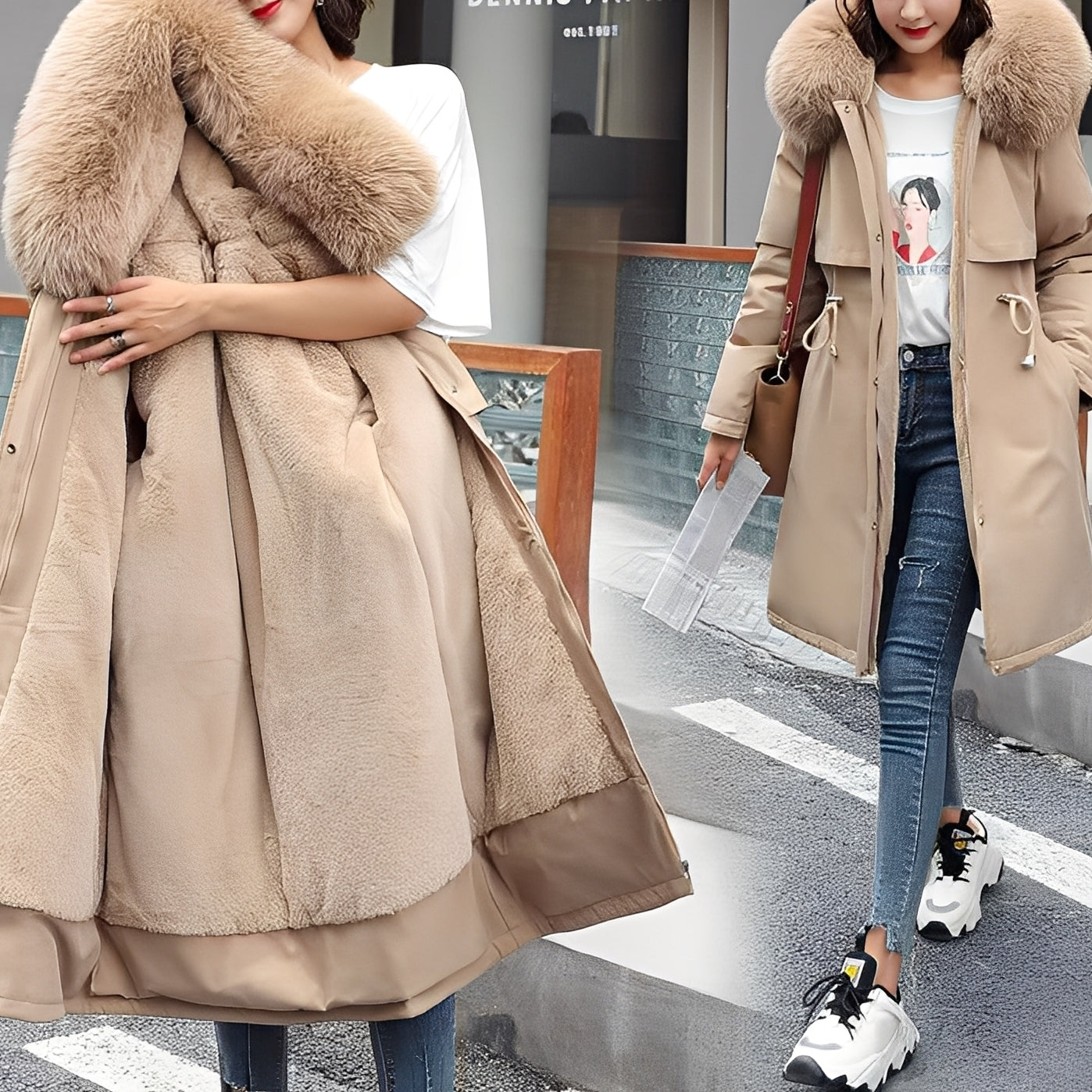 Evette - Manteau élégant et chaud avec capuche pour femmes