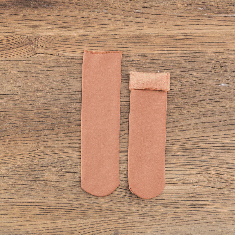 Gloria - Chaussettes d'hiver en velours pour femmes