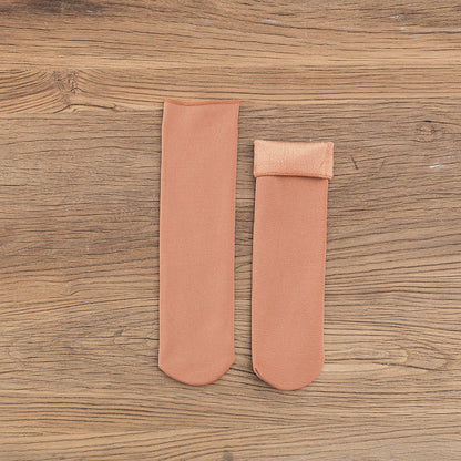 Gloria - Chaussettes d'hiver en velours pour femmes