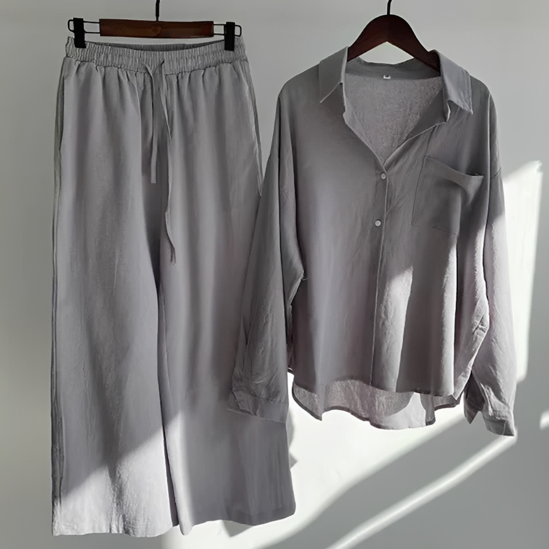 Madalynn - Ensemble Pantalon Coupe Ample