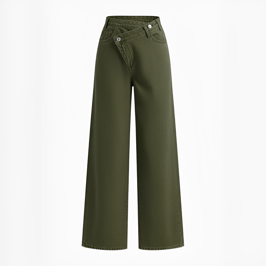 Jolina - Pantalon à la taille asymétrique