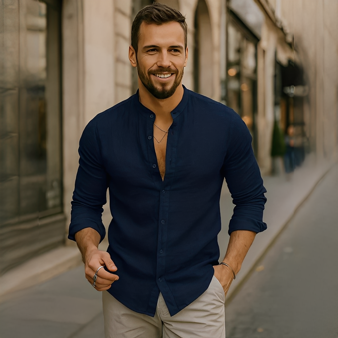 Findoco - Chemise homme confortable à manches longues