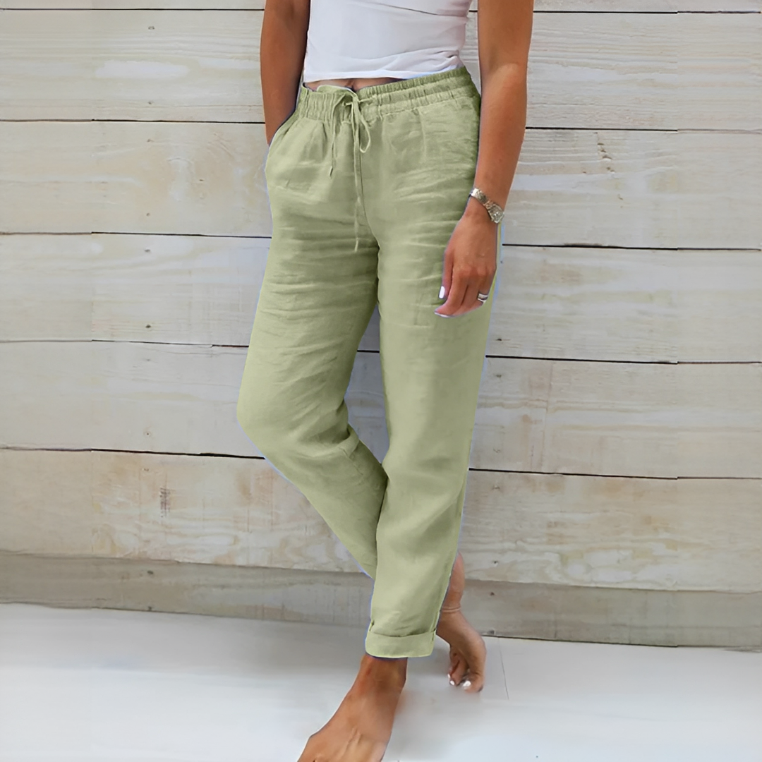 Susan - Pantalon Décontracté Coupe Ample