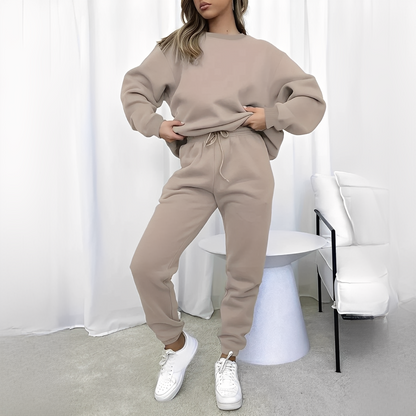 Chandrina - Lässiges Set aus Pullover und Hose für Damen