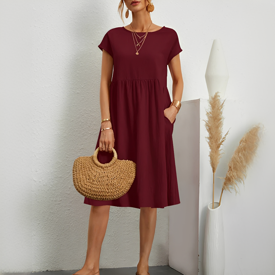 Evalyn - Robe midi élégante