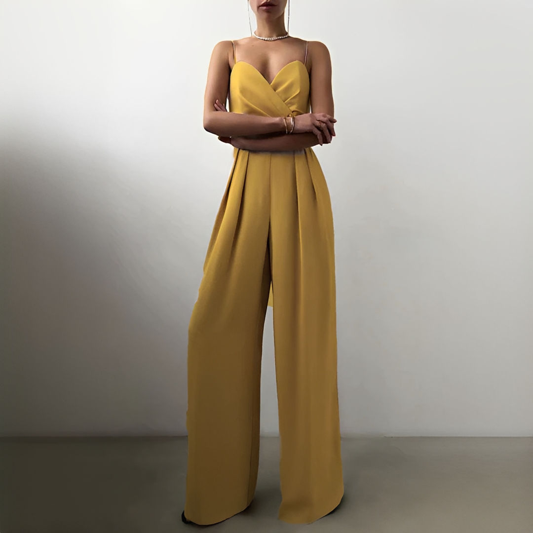 Glysha - Combinaison élégante à jambes larges pour femme