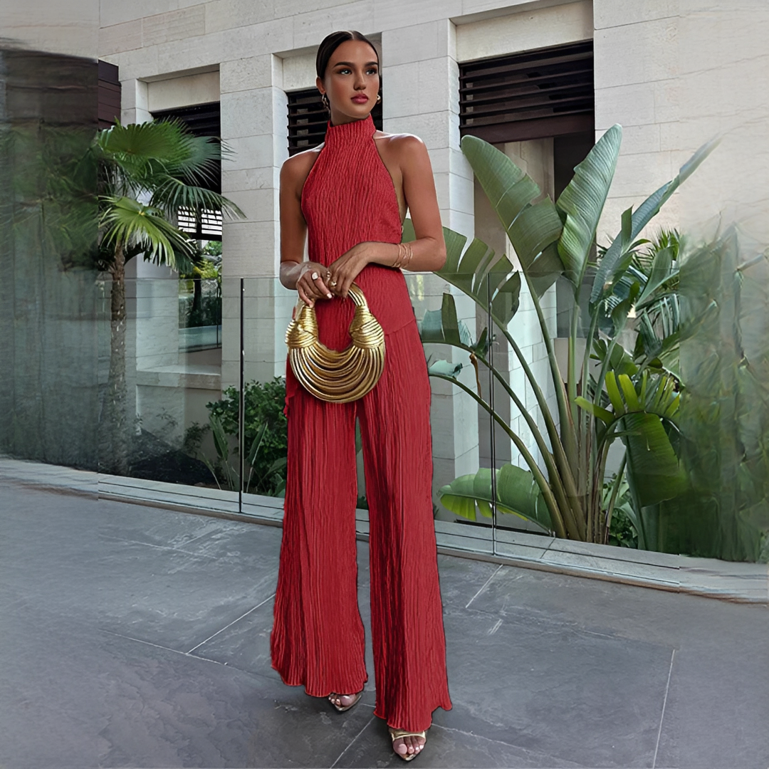 Elvissa - Ensemble chic avec haut et pantalon ample