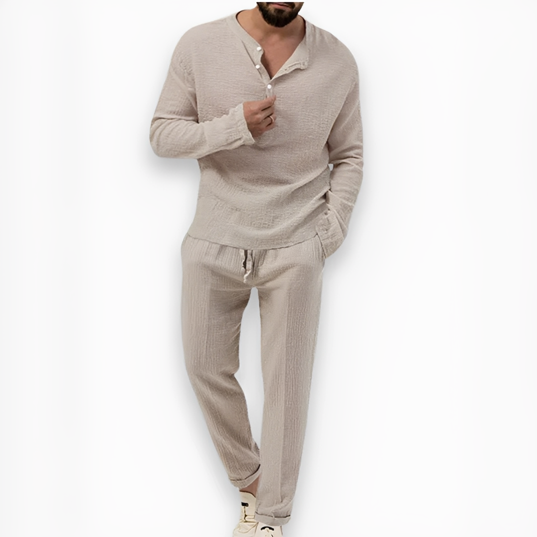 Eduard - Ensemble pantalon et haut d'été pour homme