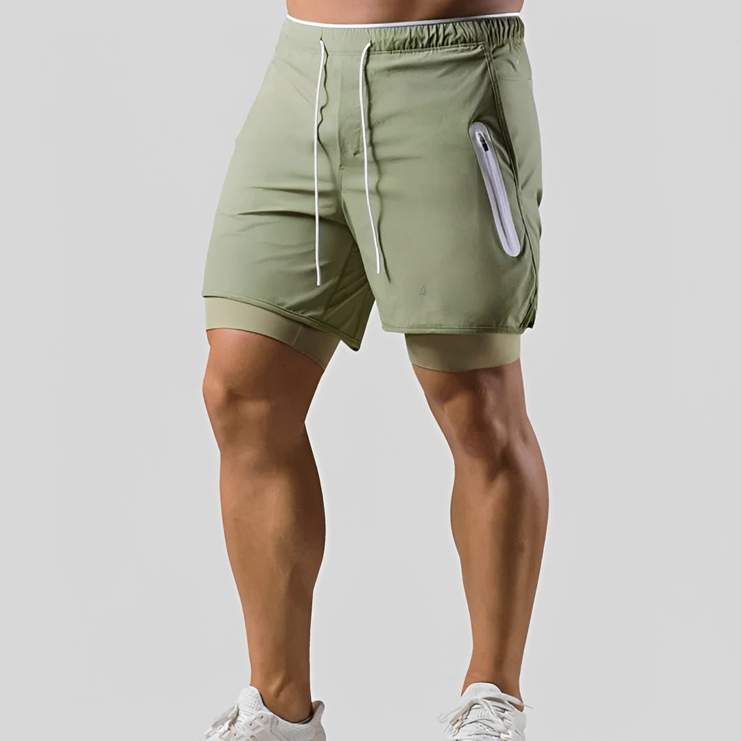 Steven - Short pour homme - Double épaisseur pour le sport