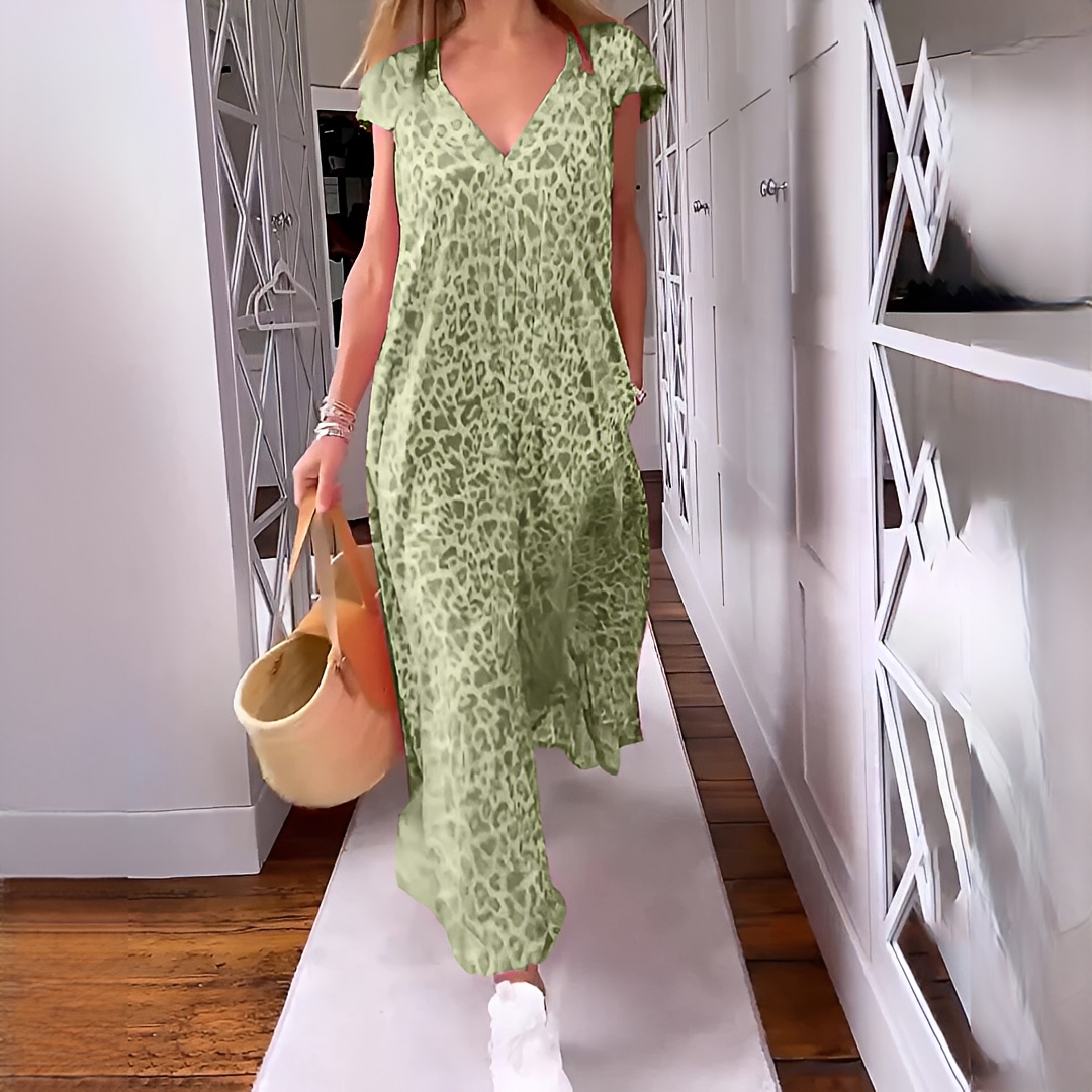 Elsie - Robe à manches courtes à la mode