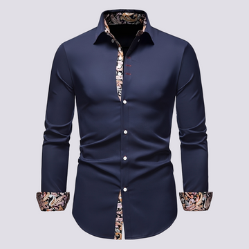 Xander - Chemise à manches longues élégante et moderne pour hommes
