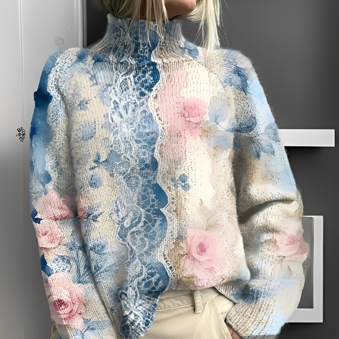 Olivia - Pull à col roulé confortable pour femmes