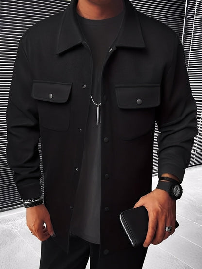 Clinton - Blazer moderne avec col à revers et poches pour homme