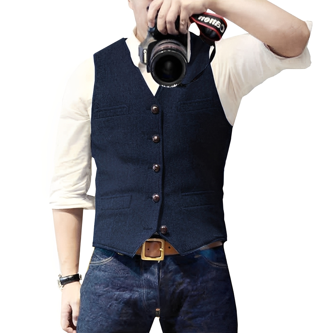Ismaël - Stylish and Casual Autumn Vest for Men