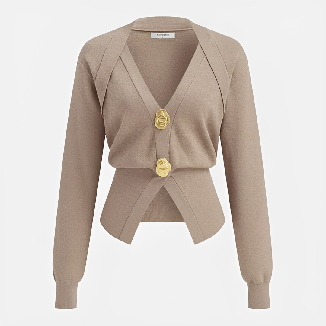Kisha - Gilet Chic au Col en V