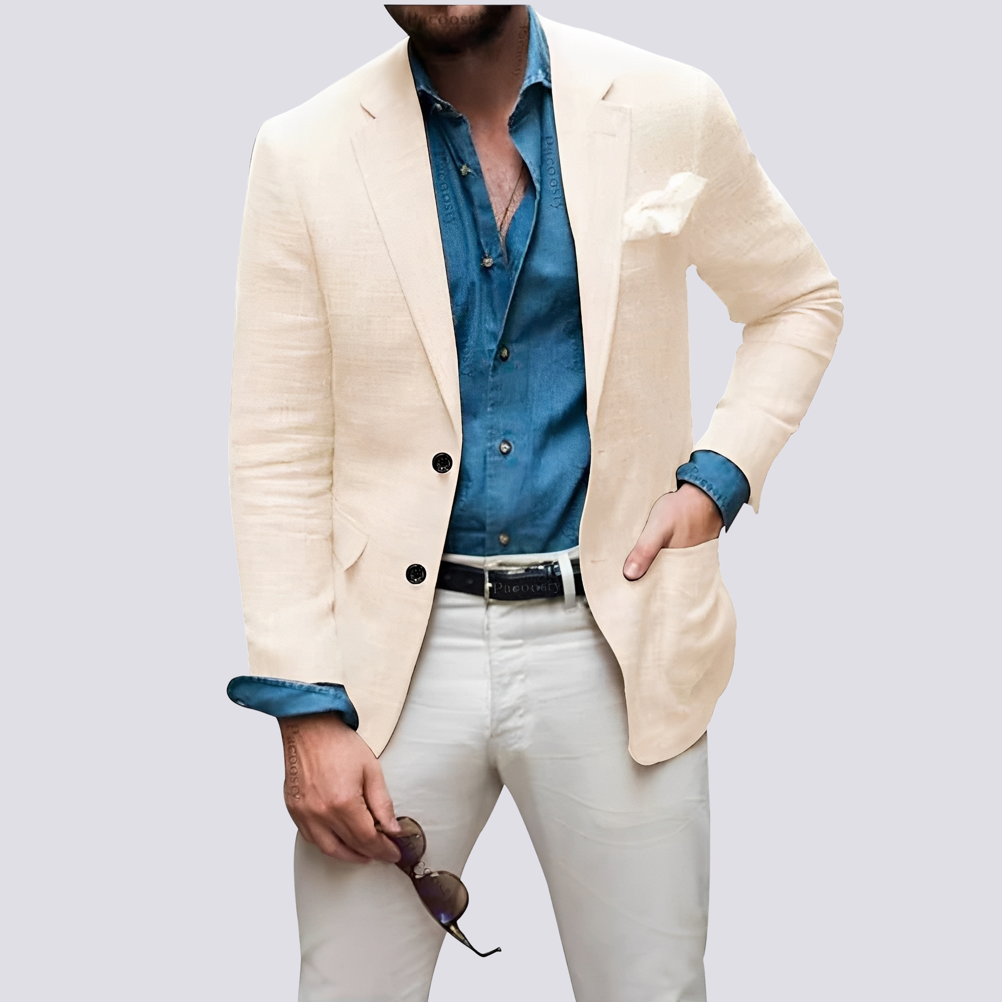 Glenn - Veste élégante pour hommes avec boutons