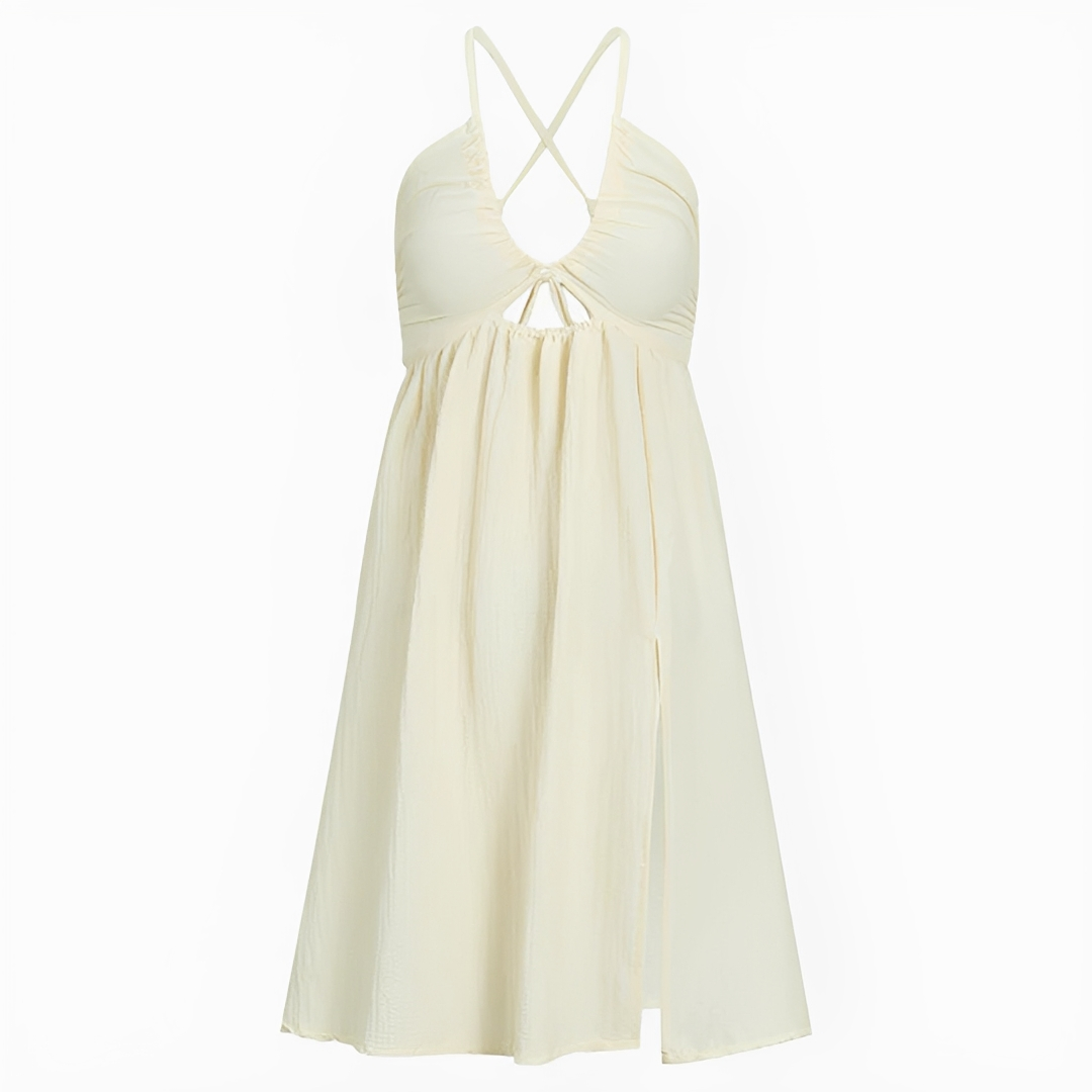 Edna - Robe mi-longue élégante dos nu