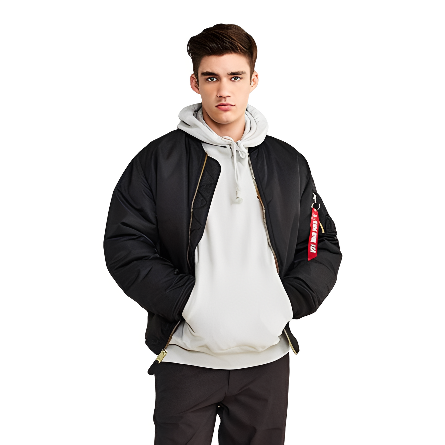 Norbert - Herrenjacke Bomber im Vintage-Steppstil