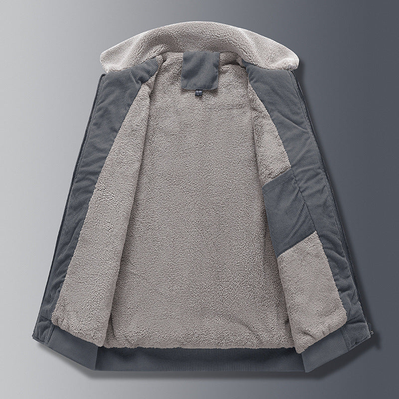 Justin - Herrenblouson im Retro-Stil aus grobem Maschenstoff