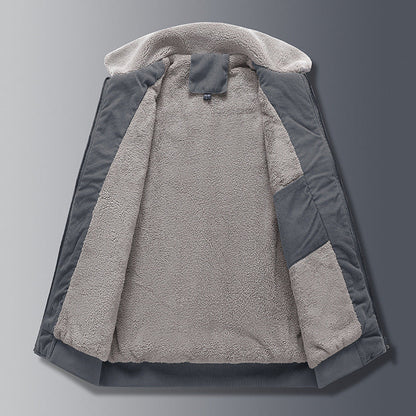 Justin - Herrenblouson im Retro-Stil aus grobem Maschenstoff