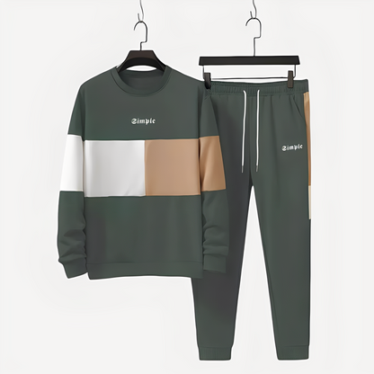 Charlton - Ensemble sportif pour homme avec design en blocs de couleurs