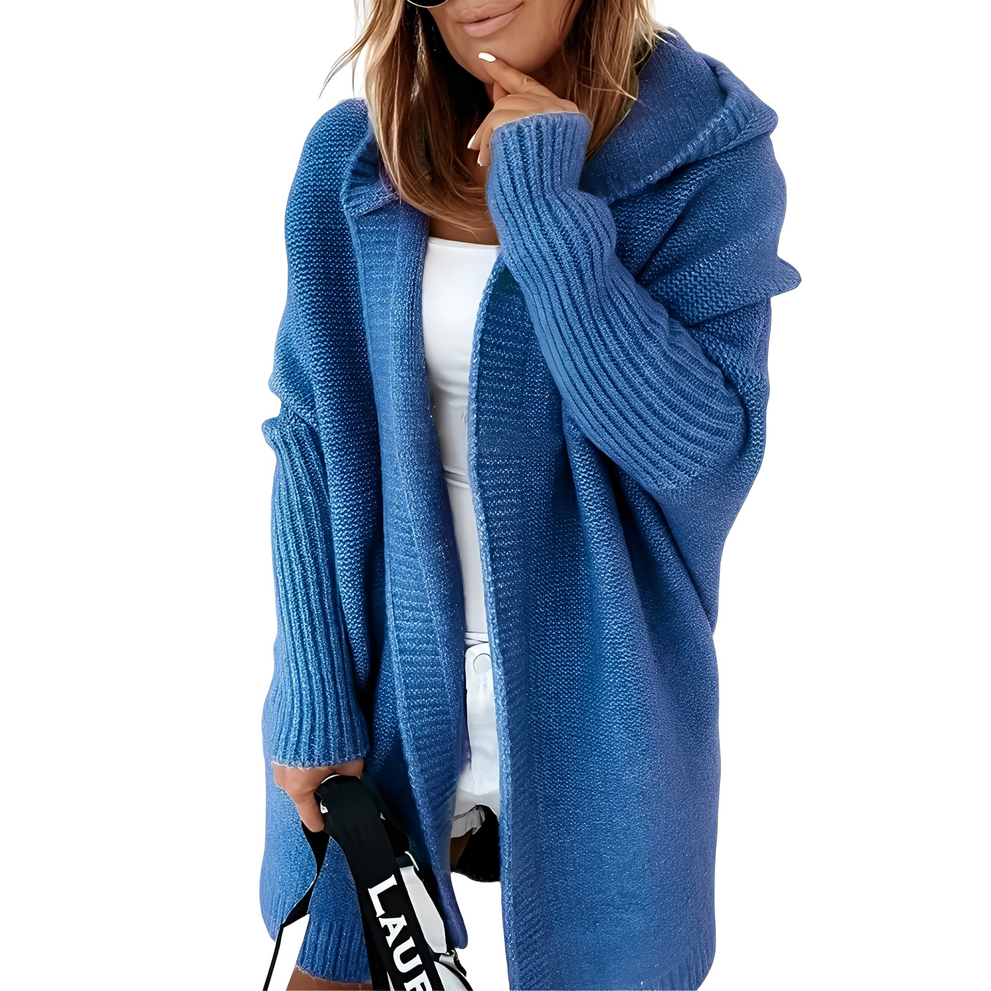 Maryellen - Gilet en tricot à capuche pour femmes