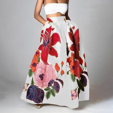 Jessica - Jupe chic bohème à taille haute pour femmes