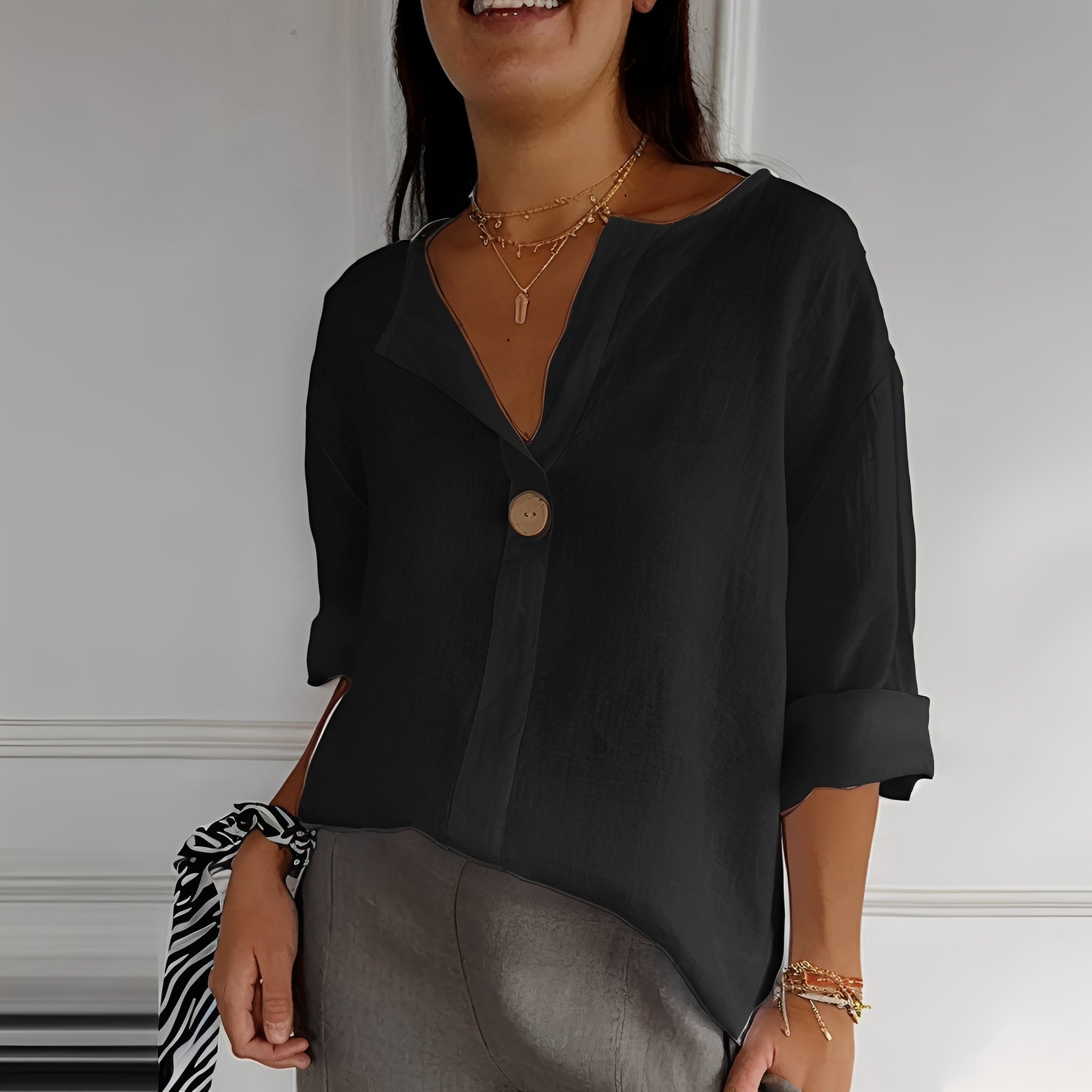 Stephanie - Blouse décontractée et ample pour femmes