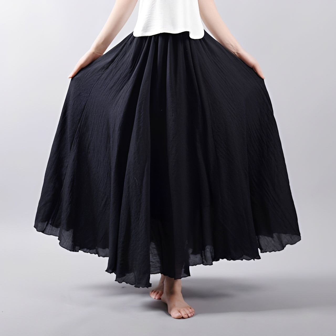 Alina - Jupe Maxi Bohème Aérienne