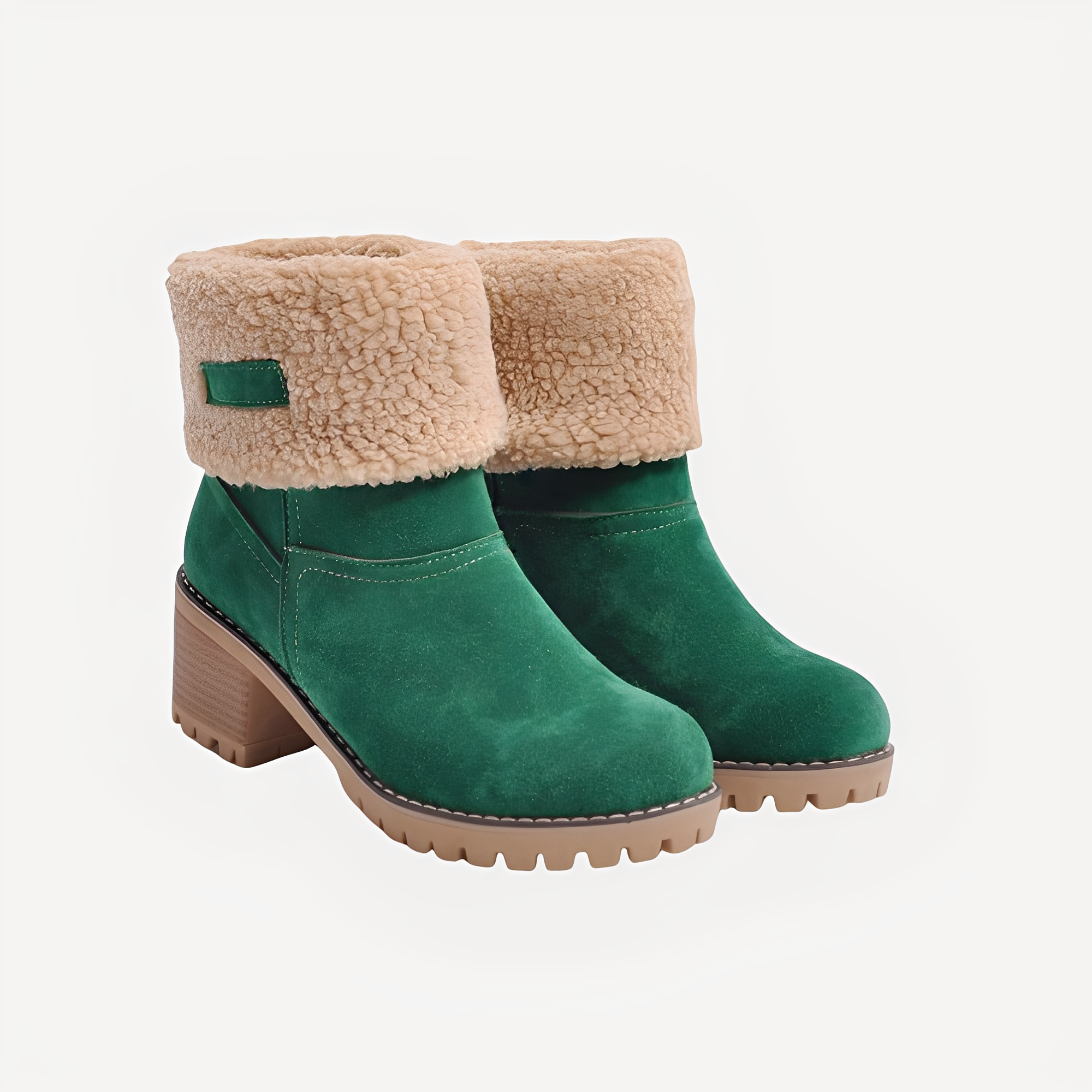 Claudia - Bottes d'hiver élégantes et chaudes à talons pour femmes
