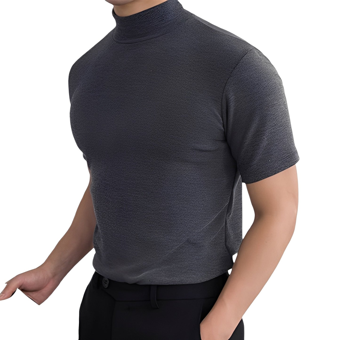 Terence - Chemise pour homme ajustée avec col haut