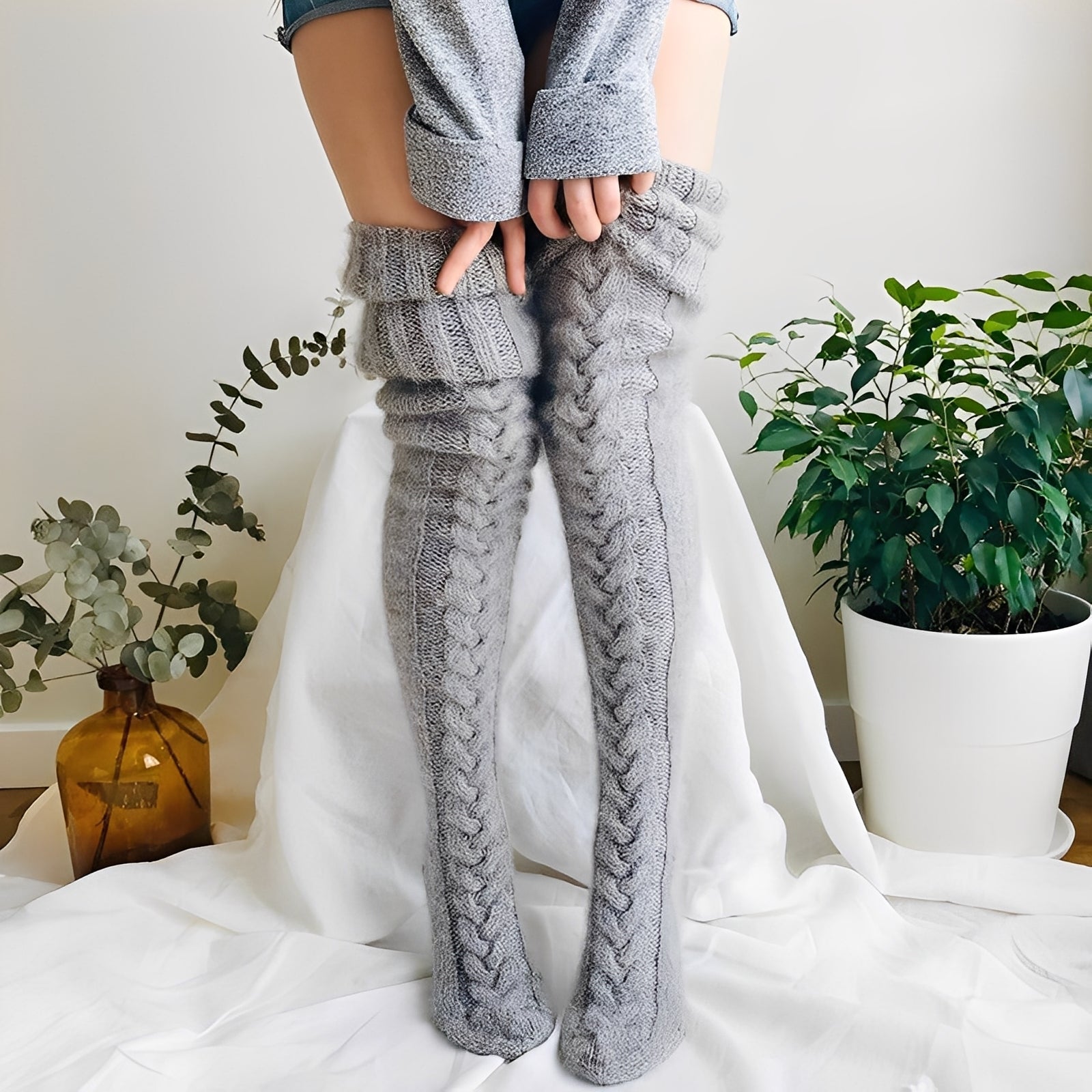 Hailee - Chaussettes longues et confortables pour femmes
