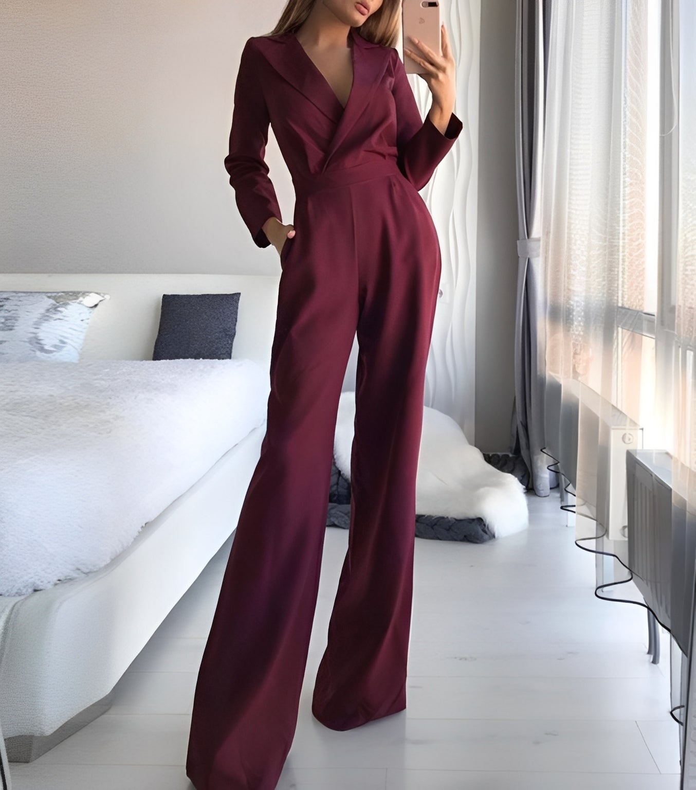 Holly - Eleganter und figurbetonter Overall für Damen