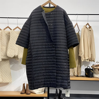 Gladys - Grand manteau décontracté avec boutons pour femmes