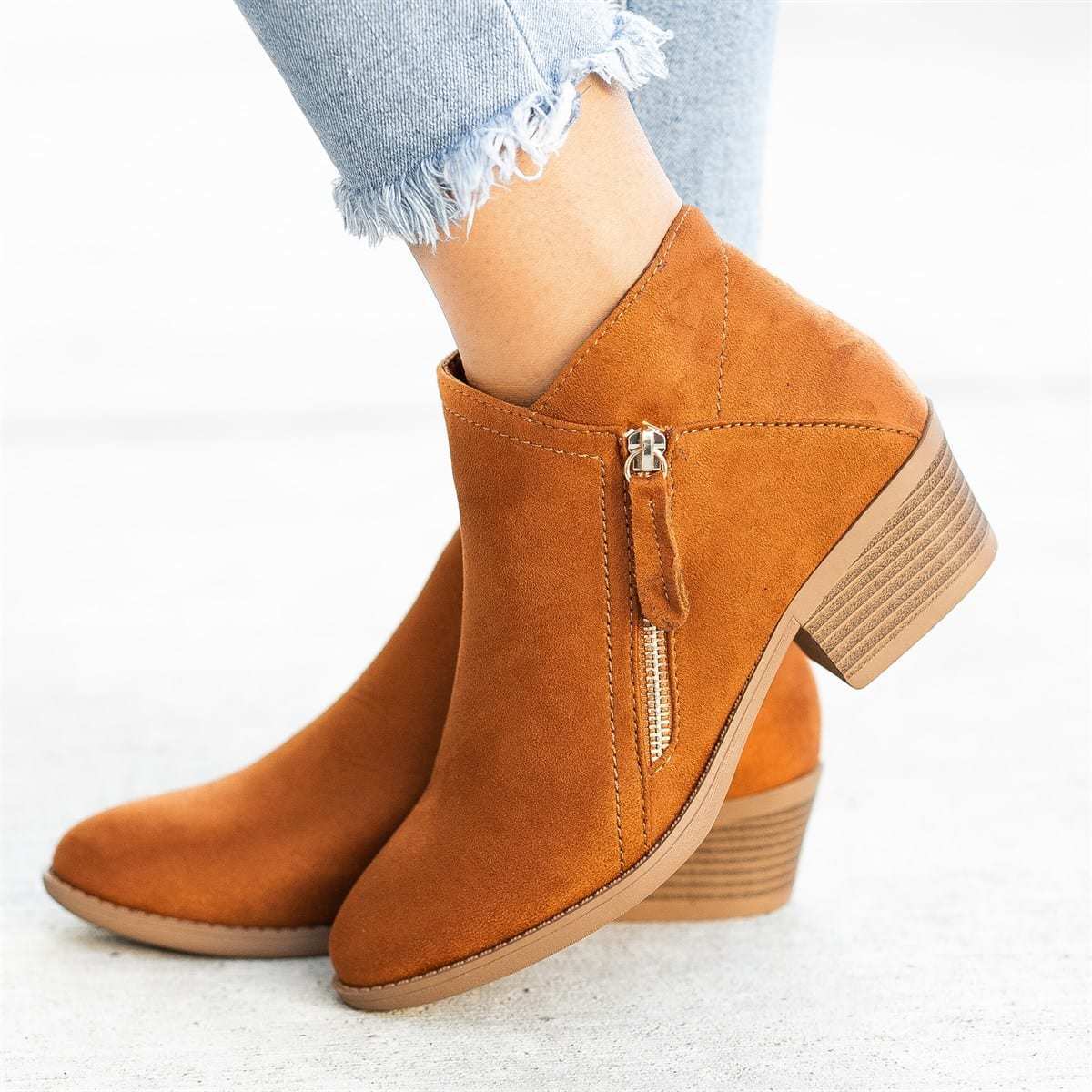 Elizabeth - Bottes en daim élégantes pour femmes