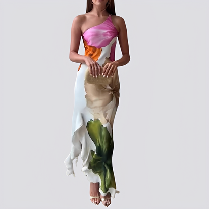 Dorothy - Robe longue chic à motif floral pour femmes