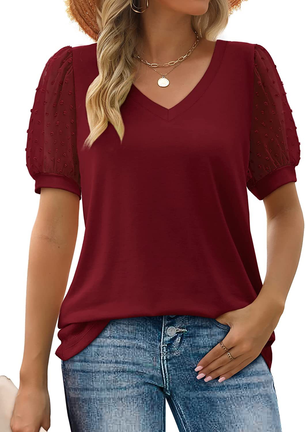 Thea - Haut stylé avec manches larges pour femmes
