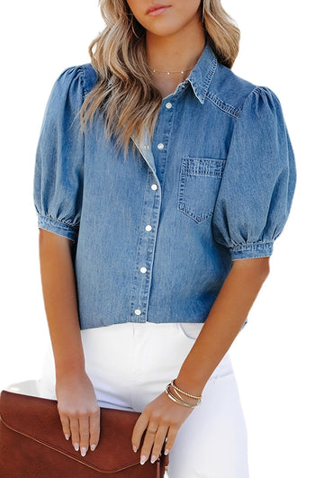 Mila - Chemise en Jean Élégante