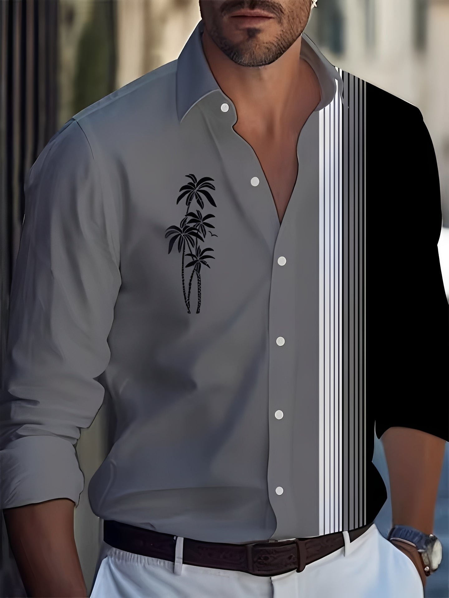 Archie - Elegantes Hemd mit Knöpfen für Herren