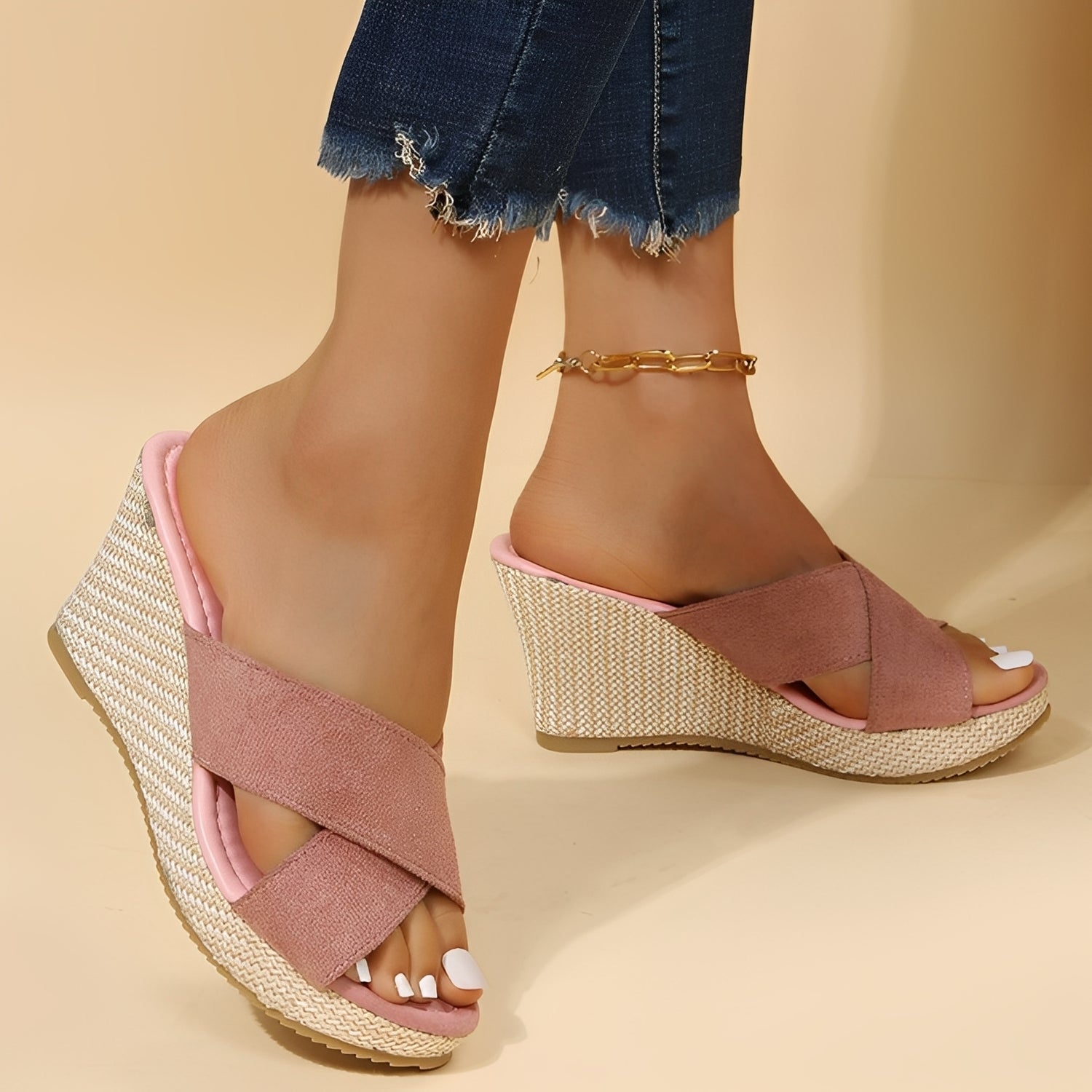 Julie - Sandales compensées élégantes et confortables pour femmes