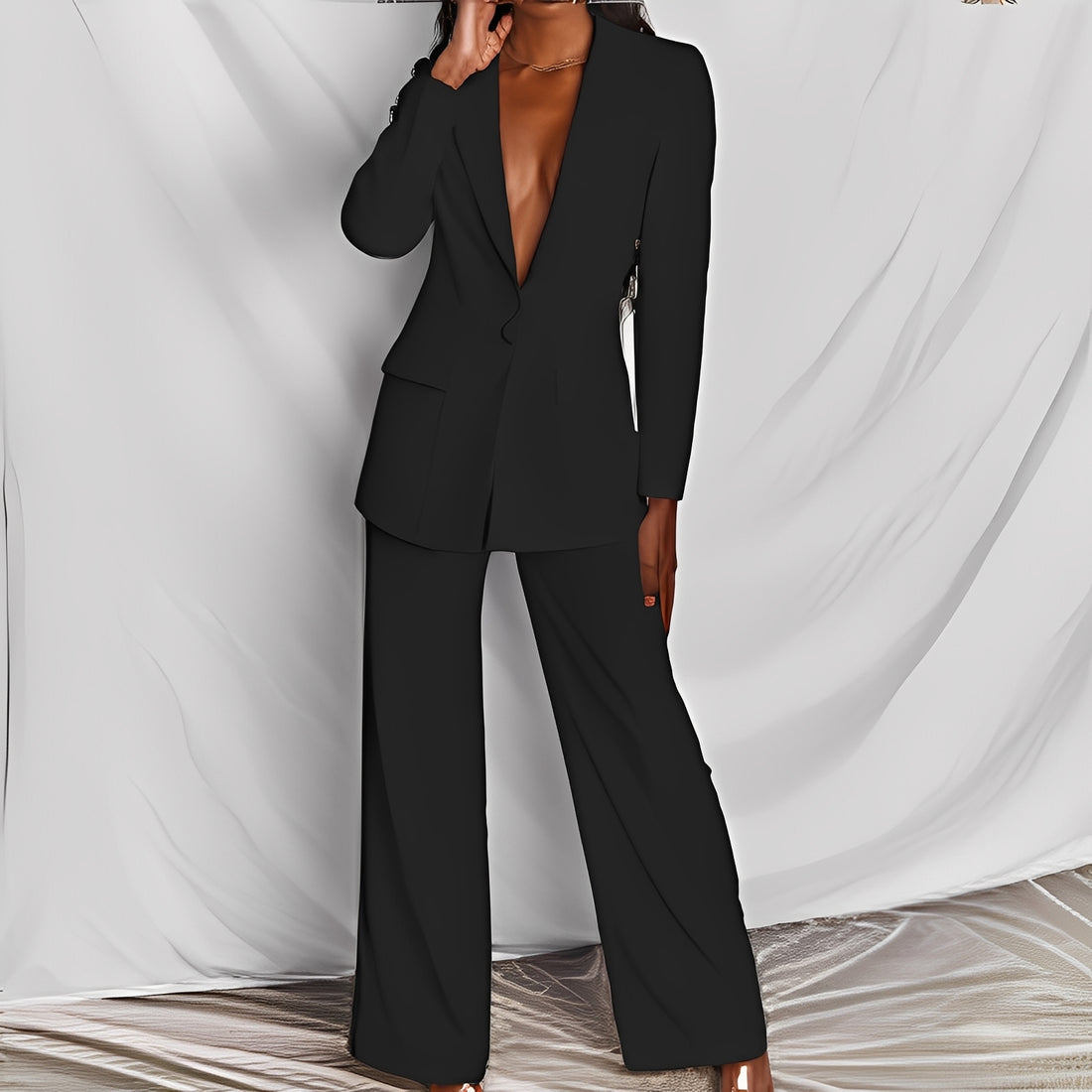 Lara - Blazer élégant et pantalon ajusté pour femmes ensemble