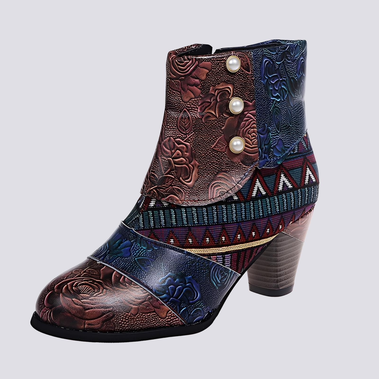 Emma - Bottes bohémiennes aux multiples couleurs