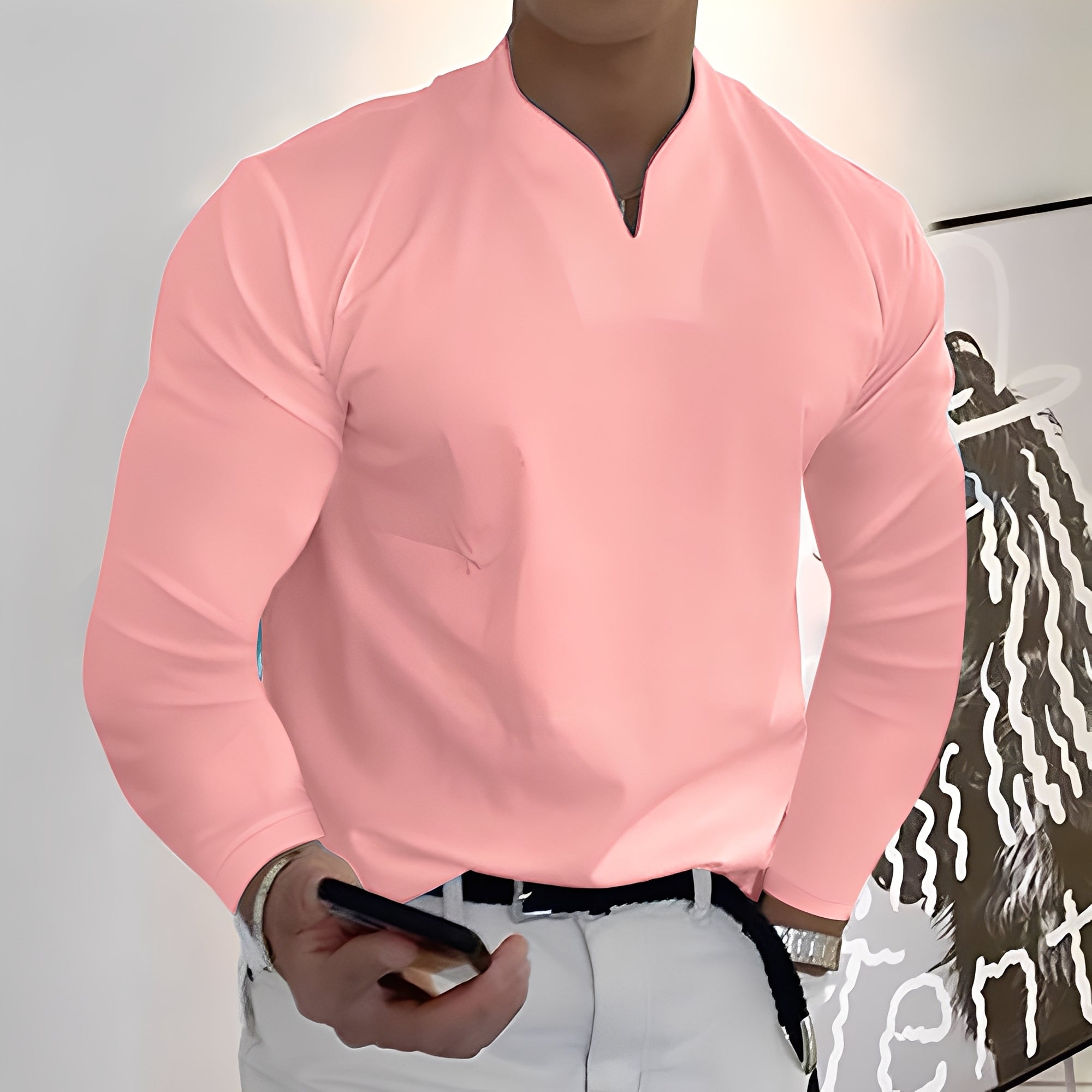 Corentin - Chemise décontractée à manches longues pour homme