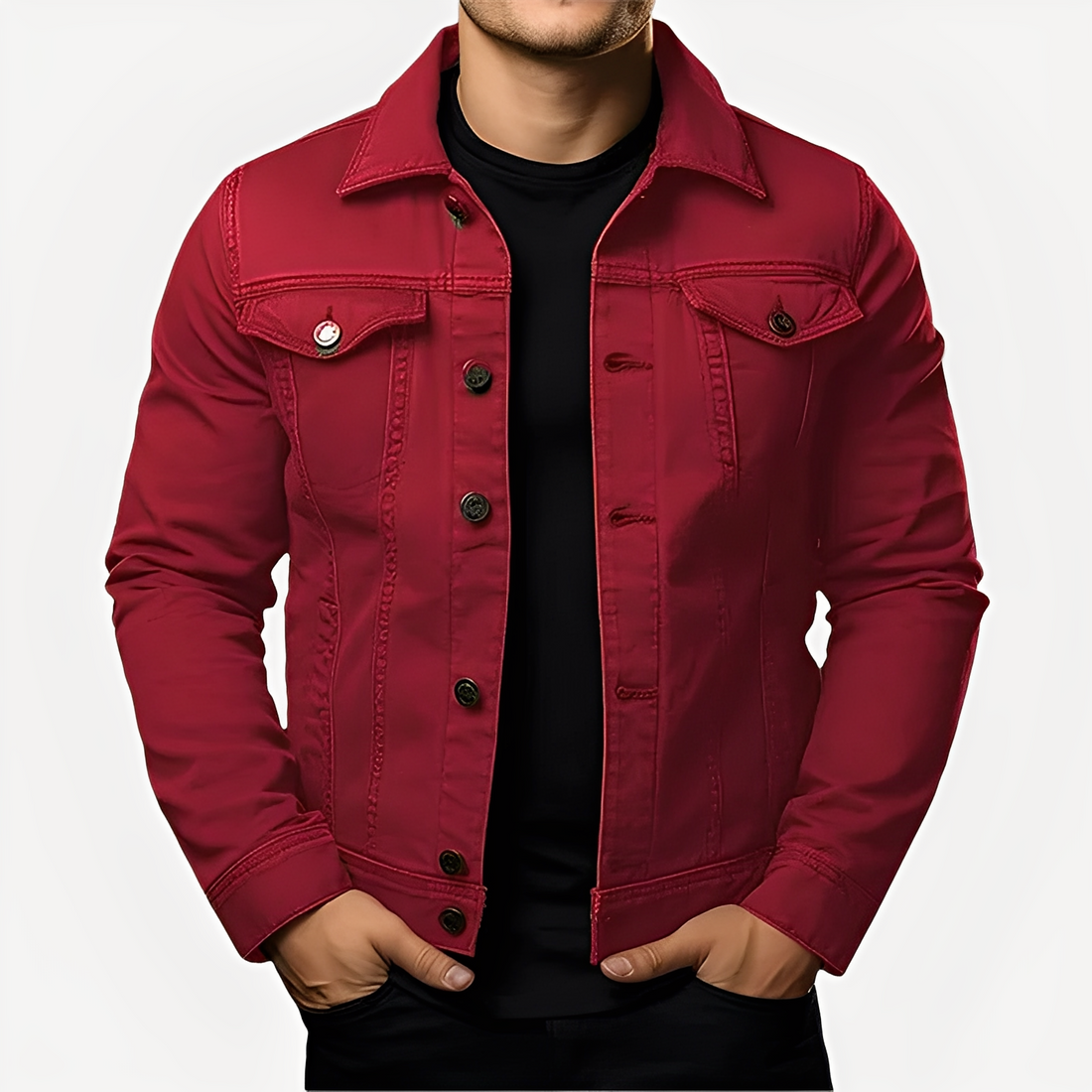 Smith - Manteau épais classique pour hommes